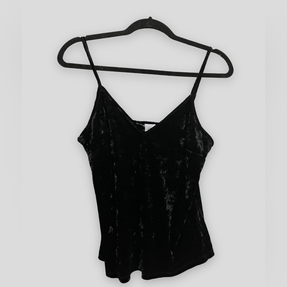 Sexy black velvet tank top!